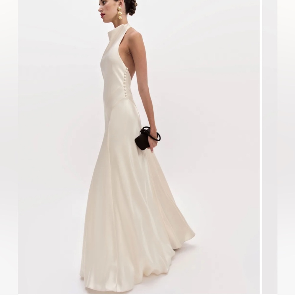 Reformation Roy Satin Dress